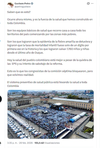 El presidente Gustavo Petro destacó