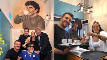 El periodista al que su papá y Maradona se le aparecieron en un sueño y fundó un café en homenaje al Diez: “Nos sentimos bendecidos”