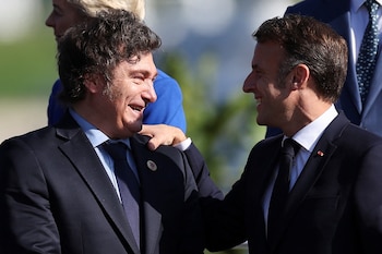 Javier Milei y Emmanuel Macron