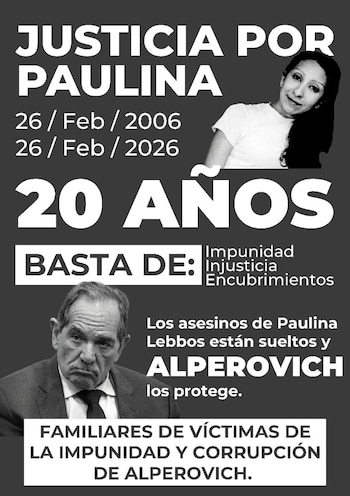 El flyer de la marcha