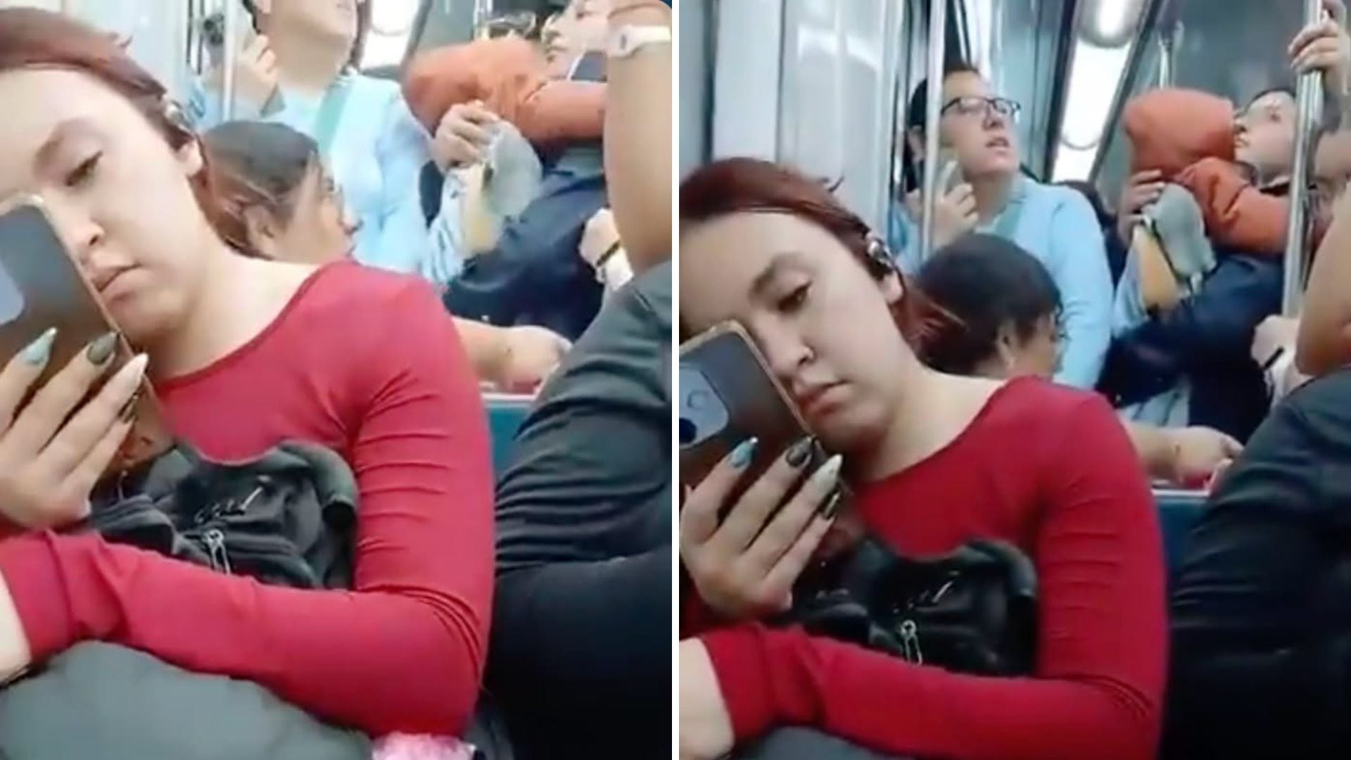Madre viaja con una bebé en brazos en el Metro CDMX y ninguna mujer le cede el asiento: video se hace viral