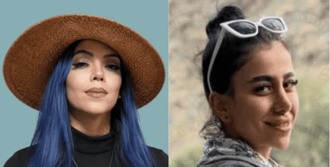 Leila Abolhasani (izquierda) y Taraneh Rahimi (derecha), las dos mujeres condenadas a muerte por participar en las protestas contra el régimen iraní en enero. (Femena)