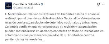 El Ministerio de Relaciones Exteriores