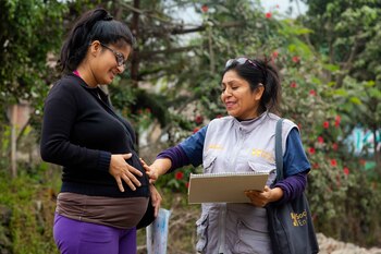 Mujeres gestantes presentan síntomas de