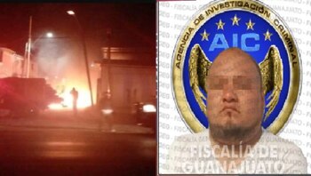 La unidad explotó en Celaya