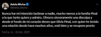 Adela Micha arremete contra el