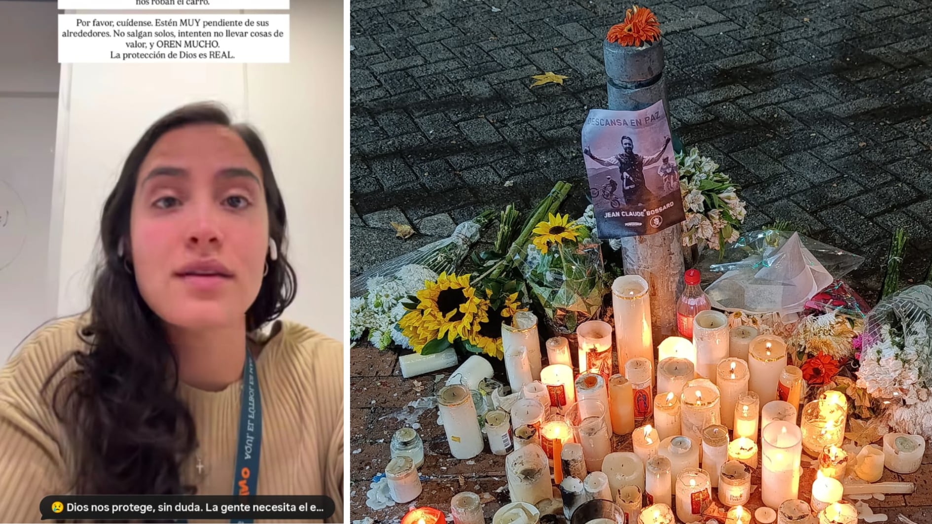 García contó que se salvaron de los ladrones con su mamá cuando iban a bordo de su camioneta - crédito @michgarciaz/IG