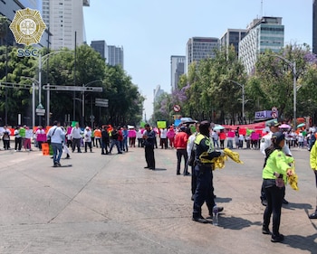 Afectaciones y cierres en Avenida Paseo de la Reforma. Foto: X/@OVIALCDMX.