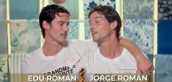 Edu y Jorge Román en 'Maestros de la costura Celebrity' (RTVE).