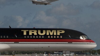 El avión de Donald Trump chocó contra una nave en el aeropuerto de West Palm Beach