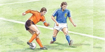 La mítica jugada de Cruyff frente a Jan Olsson popularizó un movimiento que hoy es recurso fundamental para futbolistas (Imagen Ilustrativa Infobae)