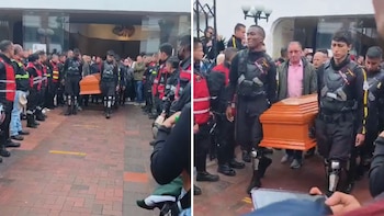 Así fue la despedida de Cristian Garzón, el vigilante de Transmilenio que fue asesinado en una estación de Soacha