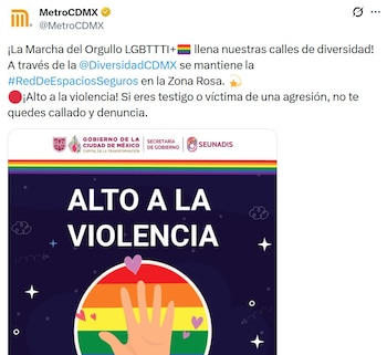 Las redes del Metro de la CDMX hace un llamado en contra de la violencia en sus instalaciones.