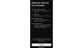 Anteriormente, el modo de voz