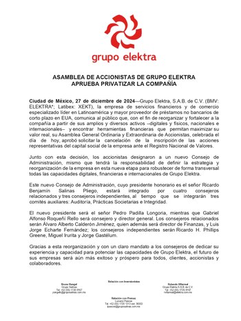 La empresa confirmó que dejará