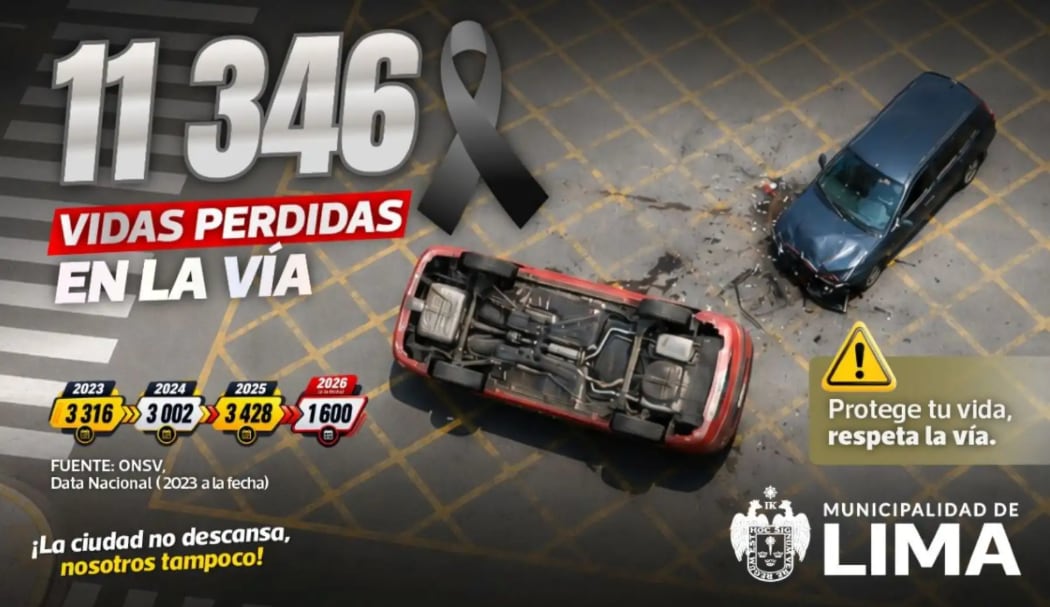 Más de 300 niños y adolescentes murieron por accidentes vehiculares durante el 2025.