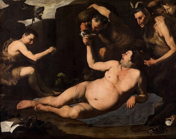 "Sileno ebrio", 1626, en Museo