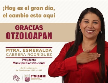 Esmeralda Cabrera, actual edil de Oztoloapan, Estado de México, no se ha pronunciado al respecto