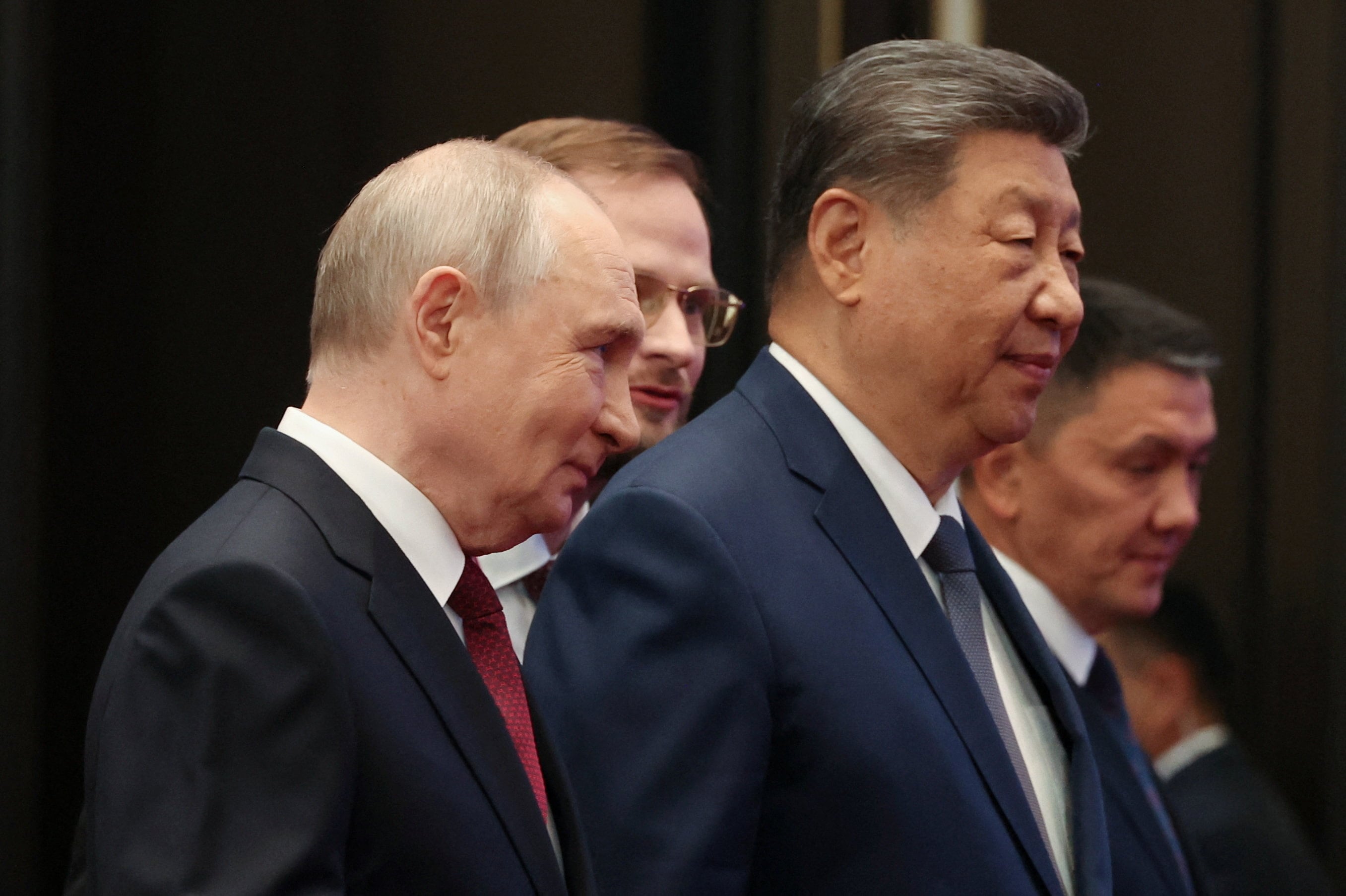 Vladimir Putin y Xi Jinping en Bishkek. Ambos coincidieron en que su cooperación avanza