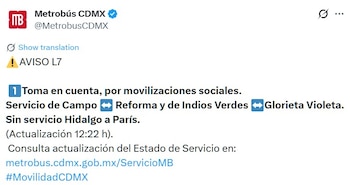 Avance en tiempo real de