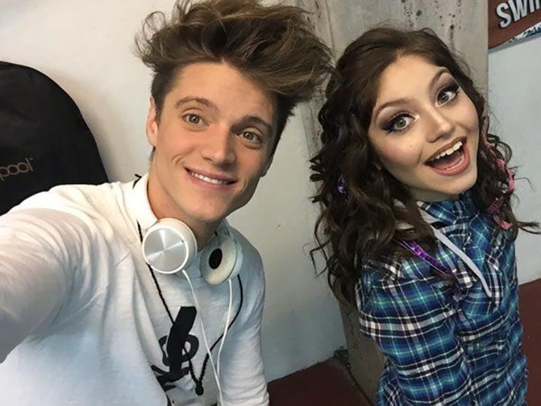 Lionel Ferro con Karol Sevilla cuando compartían Soy Luna