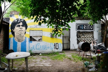 La casa natal de Diego Maradona en Villa Fiorito, partido de Lanús, provincia de Buenos Aires