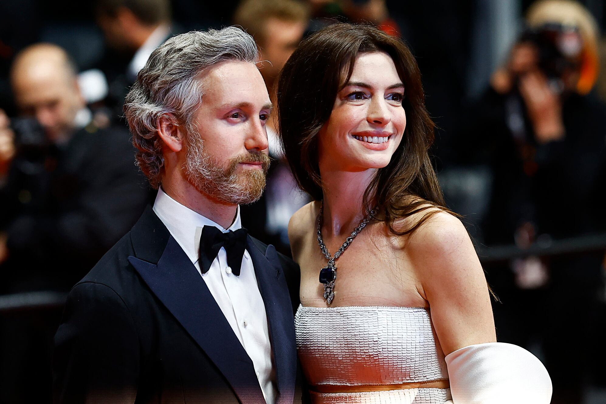 Anne Hathaway y Adam Shulman prefieren mantener a sus hijos fuera del foco mediático (REUTERS/Stephane Mahe)
