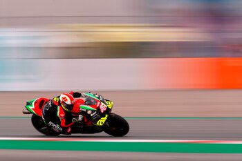 El piloto espa�ol de Aprillia,