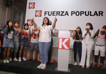 La candidata presidencial de Perú,