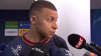 La temperamental reacción de Mbappé cuando le preguntaron por el Real Madrid tras la eliminación del PSG en la Champions