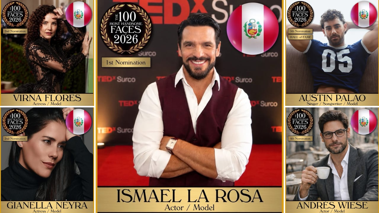 Ismael La Rosa es nominado por primera vez al ránking de los 100 rostros más guapos del mundo, ¿qué otros peruanos están en la lista?