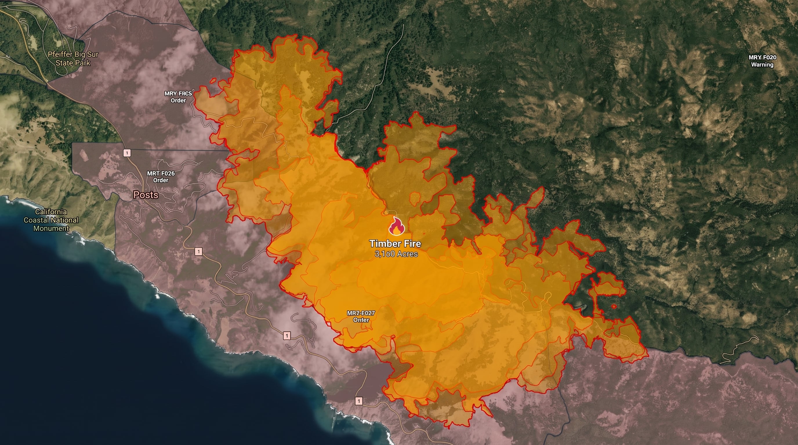 El avance simultáneo del Timber Fire, el Bug Fire y el Stallion Fire responde a la combinación de sequía, altas temperaturas y ráfagas de viento. (Imagen Ilustrativa Infobae)