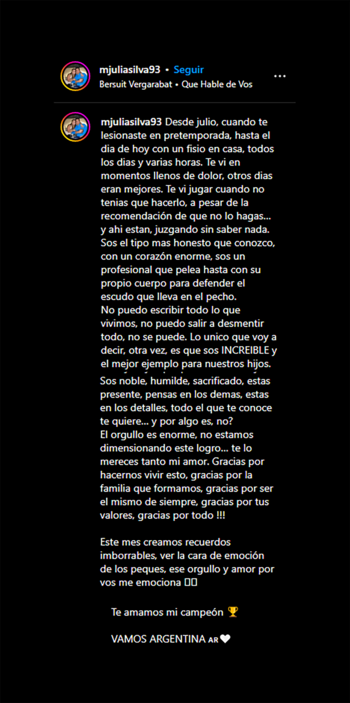 El mensaje completo de María