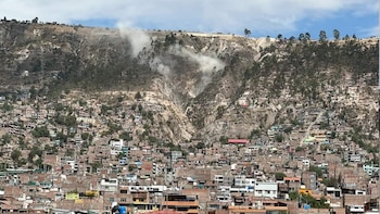 Deslizamiento de tierras en Huamanga, Ayacucho.