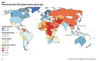 índice de democracia dejó a
