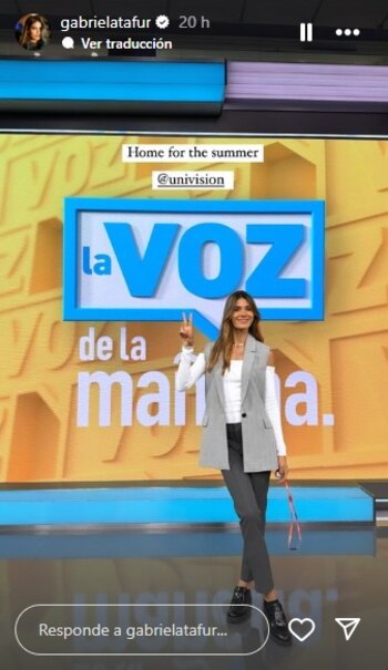 Gabriela Tafur empezó a trabajar