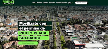 El trámite legítimo del permiso requiere el acceso directo a la plataforma web que finaliza en el dominio .gov.co, la página oficial para realizar este trámite es: picoyplacasolidario.movilidadbogota.gov.co - crédito Secretaría de Movilidad de Bogotá