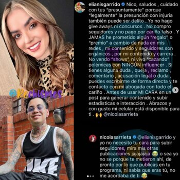 Elianis Garrido respondió a la