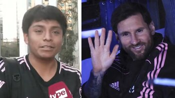 Lionel Messi en Lima: fanático