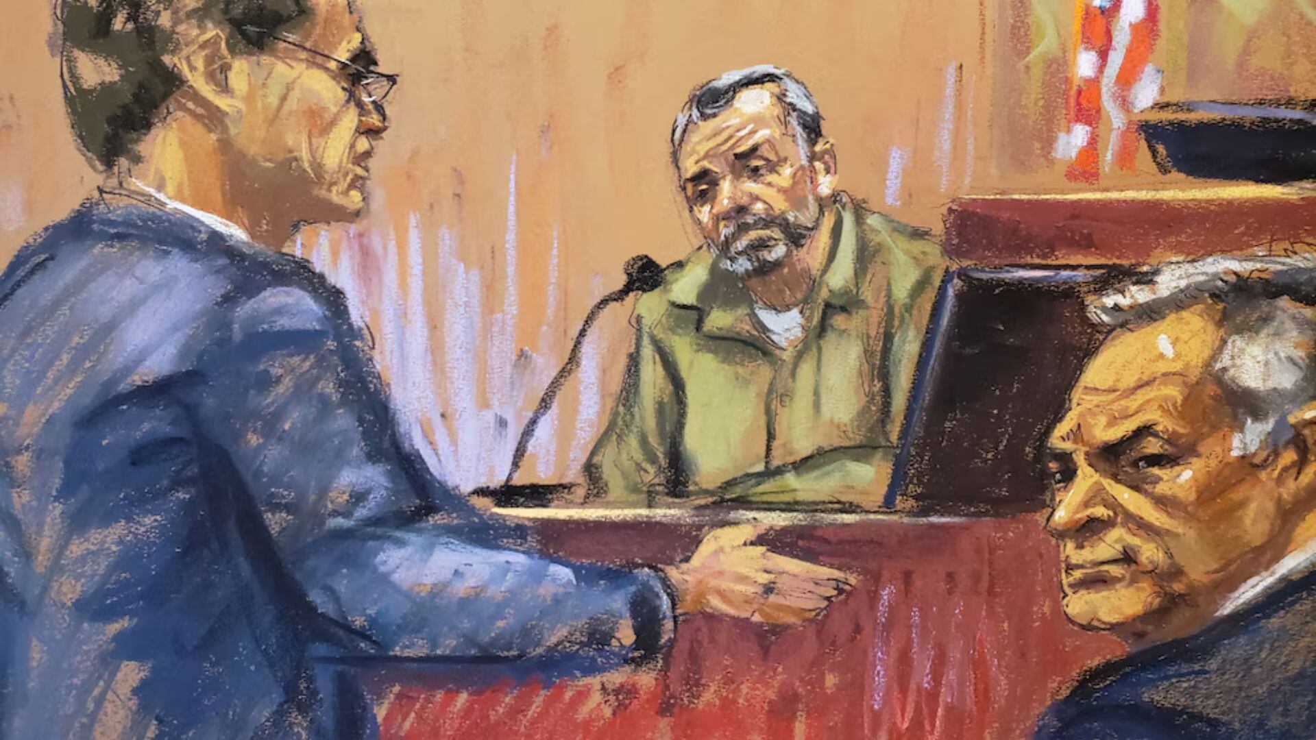 Edgar Veytia se presentó como el testigo número 20 en el juicio de Genaro García Luna en EEUU | Jane Rosenberg / Reuters