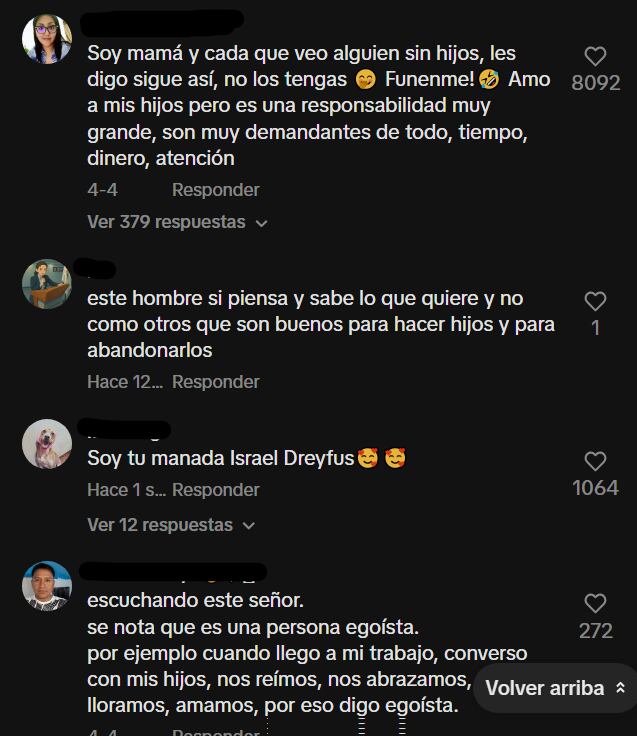Reacciones ante las declaraciones de Israel Dreyfus.