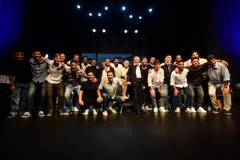 La foto grupal del Maestro