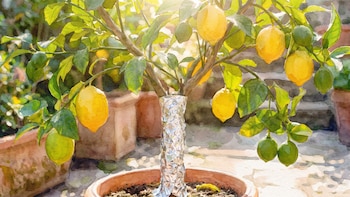 Para qué sirve poner papel aluminio al tronco del limonero en invierno