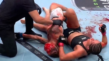 Escalofriante: la argentina Sofía Montenegro sufrió una brutal derrota por sumisión en su estreno por la UFC