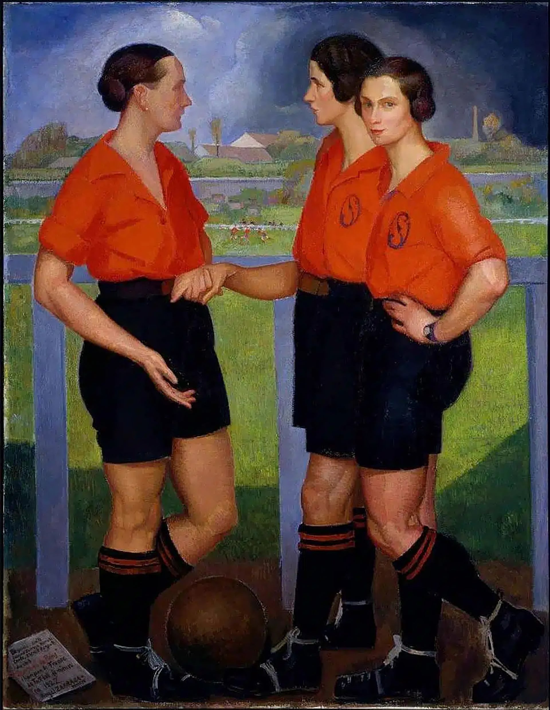 “Las futbolistas”, de Angel Zárraga (Museo de Arte Moderno, México)