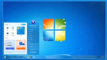 Concepto de Windows 7 en pleno 2026.