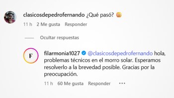 Radio Filarmonía interrumpe su señal