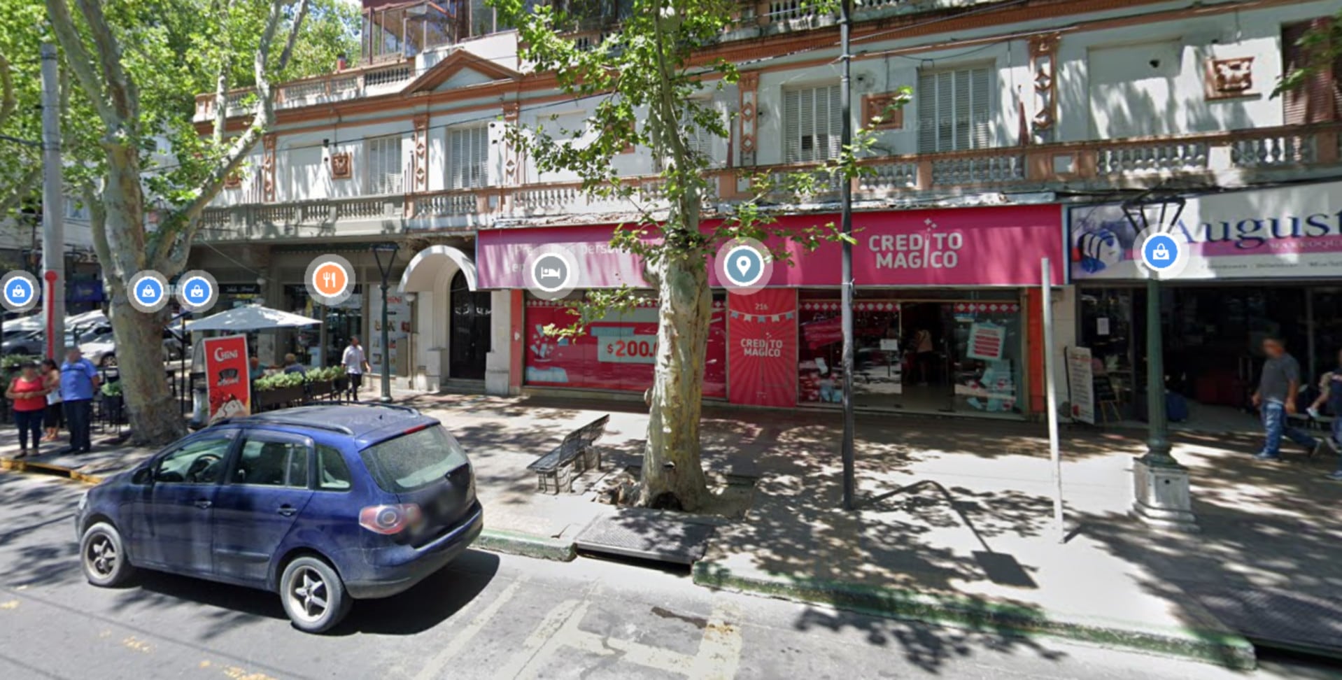 Un robo agravado en un local financiero del centro de Mendoza abrió una investigación sobre la salida de dinero en efectivo y la fuga de tres sospechosos. (Google Maps)