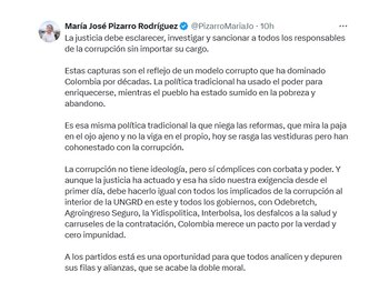 Trino de la senadora María