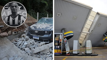 Tragedia en Brasil: murió un ex futbolista del Botafogo tras el derrumbe de un muro durante un temporal en Río de Janeiro